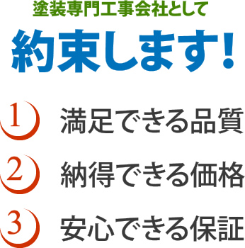 古森塗装のお約束と保証